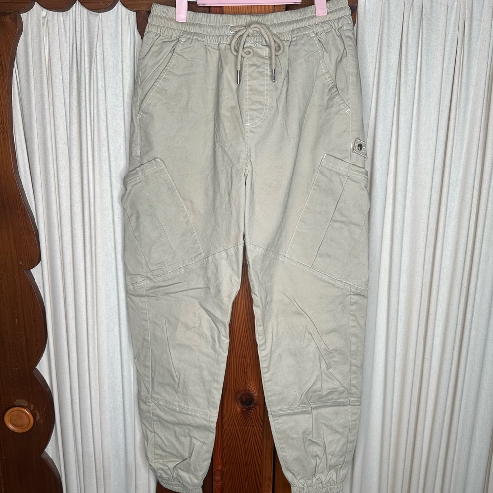 Women’s Casual Drawstring Jogger Pants - Khaki